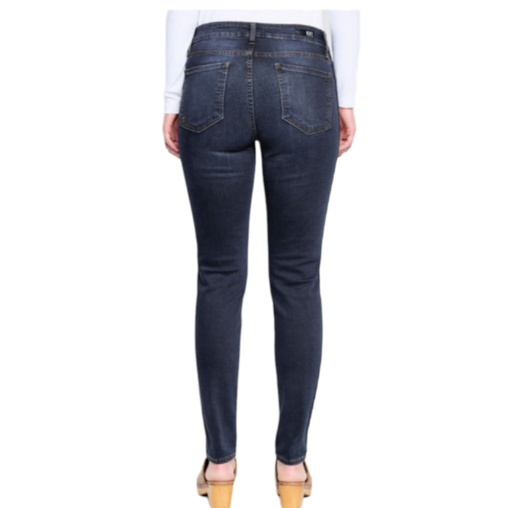 Kut from the Kloth Diana Skinny High Rise Jeans in Dark Indigo - Picture 3 of 7